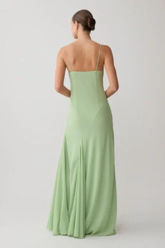 Aurelia Chiffon Maxi Jurk – Sage