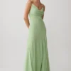 Aurelia Chiffon Maxi Jurk – Sage Aurelia Chiffon Maxi Jurk – Sage