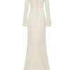 Aurelie maxi-jurk met lange mouwen en kant – ivoor Aurelie maxi-jurk met lange mouwen en kant – ivoor