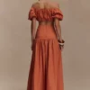 Autumn maxi-rok – gebrand oranje