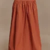 Autumn maxi-rok – gebrand oranje