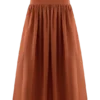 Autumn maxi-rok – gebrand oranje