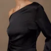 Avery maxi-jurk met lange mouwen – Zwart Avery maxi-jurk met lange mouwen – Zwart