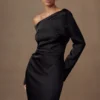 Avery maxi-jurk met lange mouwen – Zwart Avery maxi-jurk met lange mouwen – Zwart