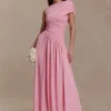 Ayeshya slinky asymmetrische maxi-jurk – Candy Pink Ayeshya slinky asymmetrische maxi-jurk – Candy Pink