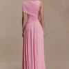 Ayeshya slinky asymmetrische maxi-jurk – Candy Pink Ayeshya slinky asymmetrische maxi-jurk – Candy Pink