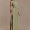 Ayeshya slinky asymmetrische maxi-jurk – salie Ayeshya slinky asymmetrische maxi-jurk – salie