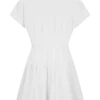 Aysha mini-linnenjurk met knopen – Wit Aysha mini-linnenjurk met knopen – Wit