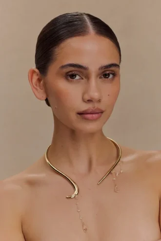 Azura Teardrop-ketting – Goud Azura Teardrop-ketting – Goud