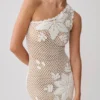 Barker handgehaakte mini-jurk – Wit Barker handgehaakte mini-jurk – Wit