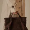 Baylor tas van imitatiesuède – Chocoladebruin Baylor tas van imitatiesuède – Chocoladebruin