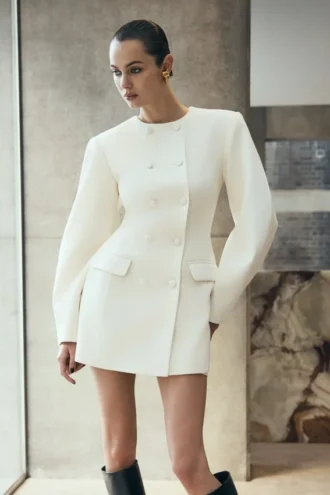 Beatrice Blazer-minijurk – Ivoor