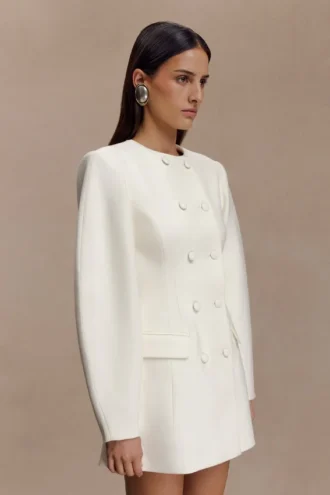 Beatrice Blazer-minijurk – Ivoor