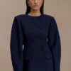 Beatrice Blazer-minijurk – Marineblauw Beatrice Blazer-minijurk – Marineblauw