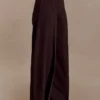 Beatrix Denim-jeans met hoge taille – Chocoladebruin Beatrix Denim-jeans met hoge taille – Chocoladebruin