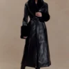 Bec Trenchcoat van imitatieleer met imitatiebont – Zwart Bec Trenchcoat van imitatieleer met imitatiebont – Zwart