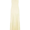 Bella satijnen halter maxi-jurk – Lemon Bella satijnen halter maxi-jurk – Lemon
