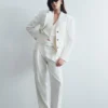 Bellamy getailleerde blazer – ivoor