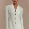 Bellamy getailleerde blazer – ivoor