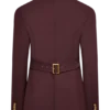 Bellamy getailleerde blazer – Mahonie