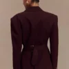 Bellamy getailleerde blazer – Mahonie