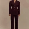 Bellamy getailleerde blazer – Mahonie