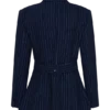 Bellamy getailleerde blazer – marineblauw met krijtstreep Bellamy getailleerde blazer – marineblauw met krijtstreep