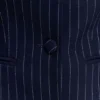 Bellamy getailleerde blazer – marineblauw met krijtstreep Bellamy getailleerde blazer – marineblauw met krijtstreep