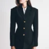 Bellamy getailleerde blazer – Zwart Bellamy getailleerde blazer – Zwart