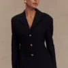 Bellamy getailleerde blazer – Zwart Bellamy getailleerde blazer – Zwart