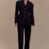 Bellamy getailleerde blazer – Zwart Bellamy getailleerde blazer – Zwart