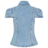 Bently Denim Top met korte mouwen – gewassen lichtblauw Bently Denim Top met korte mouwen – gewassen lichtblauw
