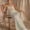 Beryl Slinky maxi-jurk met parels – ivoor Beryl Slinky maxi-jurk met parels – ivoor