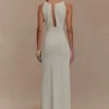 Beryl Slinky maxi-jurk met parels – ivoor Beryl Slinky maxi-jurk met parels – ivoor