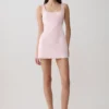 Beth satijnen mini-jurk – lichtroze Beth satijnen mini-jurk – lichtroze