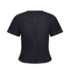 Bethany Denim Top met korte mouwen en knopen – gewassen indigoblauw Bethany Denim Top met korte mouwen en knopen – gewassen indigoblauw