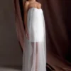 Bettany Chiffon Strapless Maxi-jurk – Wit Bettany Chiffon Strapless Maxi-jurk – Wit