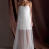 Bettany Chiffon Strapless Maxi-jurk – Wit Bettany Chiffon Strapless Maxi-jurk – Wit