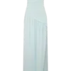 Bex strapless slinky maxi-jurk met split – lichtblauw Bex strapless slinky maxi-jurk met split – lichtblauw