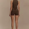 Birdie omgeslagen Short – Chocoladebruin Birdie omgeslagen Short – Chocoladebruin