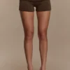 Birdie omgeslagen Short – Chocoladebruin Birdie omgeslagen Short – Chocoladebruin