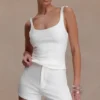 Blanca stretch crêpe cami-top – wit Blanca stretch crêpe cami-top – wit