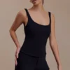 Blanca stretch crêpe cami-top – Zwart Blanca stretch crêpe cami-top – Zwart