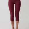 Blanca stretch crêpe capribroek – Mahonie Blanca stretch crêpe capribroek – Mahonie