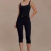 Blanca stretch crêpe capribroek – Zwart Blanca stretch crêpe capribroek – Zwart