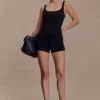 Blanca stretch crêpe shorts – Zwart