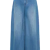 Bobby oversized jeans met plooi aan de voorkant – Zomerblauw Bobby oversized jeans met plooi aan de voorkant – Zomerblauw