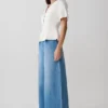 Bobby oversized jeans met plooi aan de voorkant – Zomerblauw Bobby oversized jeans met plooi aan de voorkant – Zomerblauw