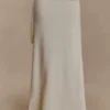 Bowie gebreide maxi-rok met lage taille – ivoor