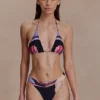 Brianna Cheeky Cut bikinibroekje – Multi Fluid Reverie-print